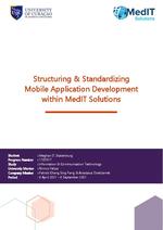 Structuring & standardizing mobile application development within MedIT Solutions